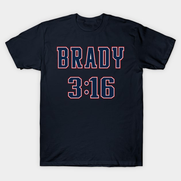 Brady 3:16 T-Shirt by old_school_designs